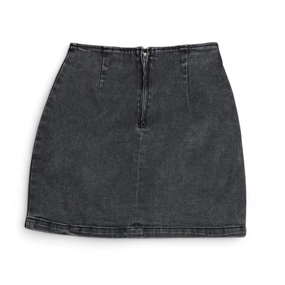 Classic Black Denim Skirt - Picture 2 of 5